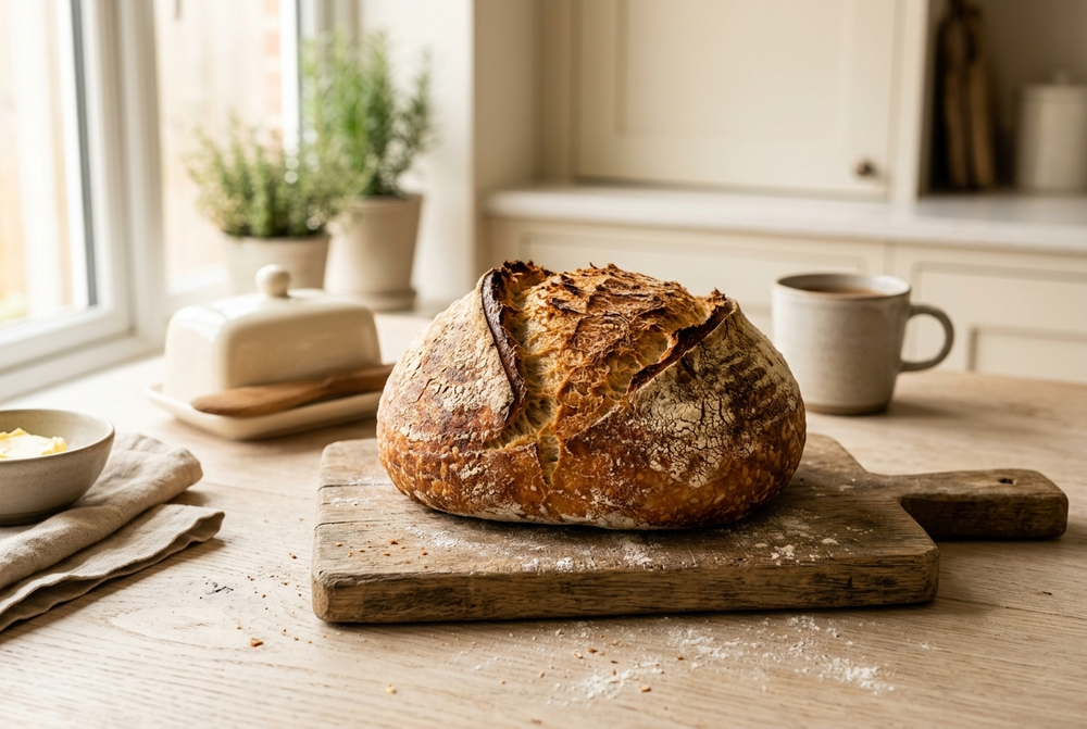 You carry home a loaf that crackles as it cools on the counter.